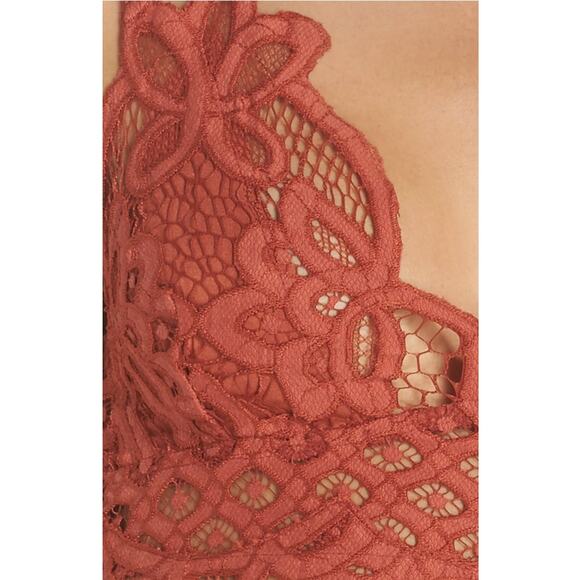 NWT Free People Women's Adella Copper Bralette Size Small - Picture 4 of 5